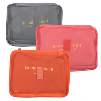 

6 Pieces/Set Travel Storage Bag Set Packing Cube Bag For Clothes Shoes Cosmetic Wardrobe Suitcase Pouch Luggage Tidy Organizer
