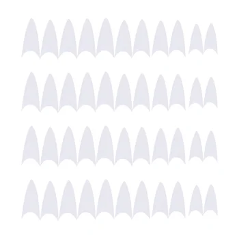 

500pcs Nail Tips Nail Cover Stiletto Plastic Clear Nail Tips for Nail Art Design
