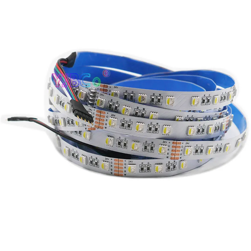 5 м/лот DC12V 24V Светодиодная лента RGBW/RGBWW Светодиодные ленты 4 цвета в 1 5050 SMD гибкий
