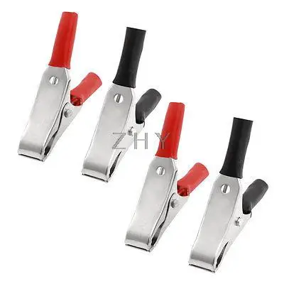

20 Pcs 15A 55mm Plastic Boots Coated Test Probe Metal Alligator Clips