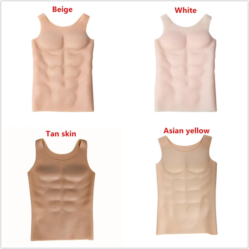 Realistic Silicone Fake Muscle Chest Plate - Queerks™