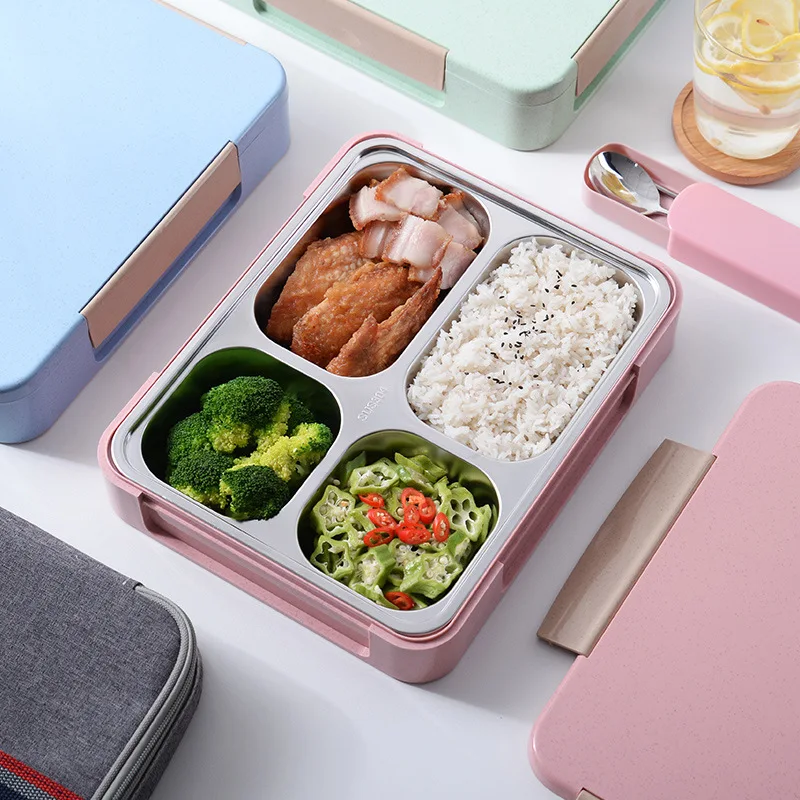 Японский Ланч бокс с отсеком 304 Нержавеющая Сталь Bento коробка для детей офисный