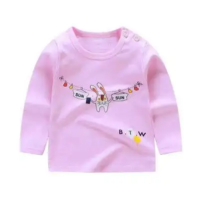 VIDMID/топы для маленьких девочек; Детские футболки; сезон осень-весна Милая Одежда для девочек Детская рубашка; блузка хлопковая одежда для маленьких девочек; 7086