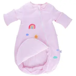 Детская коляска пеленка спальная одежда для новорождённых малышей мешок младенческой длинный рукав спальный мешок утолщаются осень зима