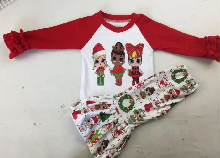 

The most popular girl suit cartoon character Christmas Horn set location printing technology