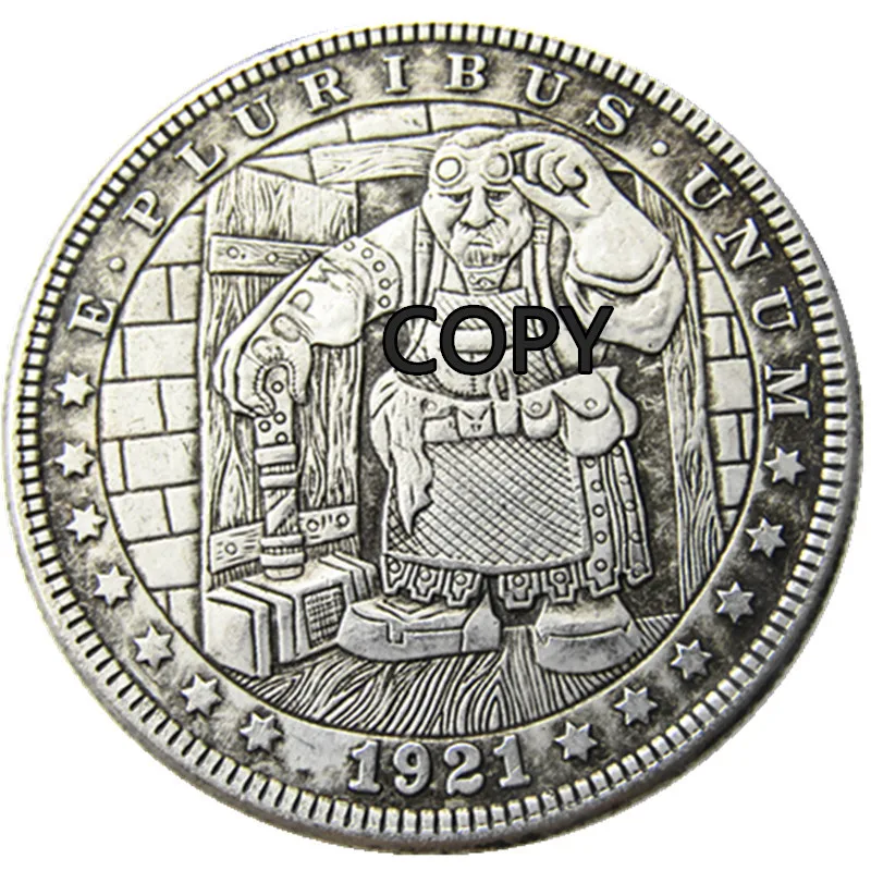 

HB(32) US Hobo Dollar Hand Carved Creative Design Copy Coins