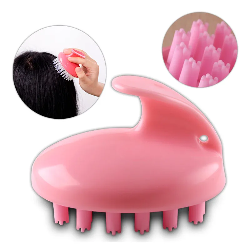 1 шт. шампунь с силиконом щетка для волос массажа головы душ мытья Расческа