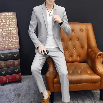 

Suit Suit Men Occupation Best Man Marriage Business Positive Pack Coat Slim Fit Leisure Small Suit Male Work