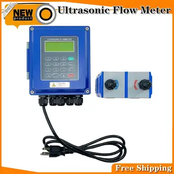 

RS485 Ultrasonic Liquid Flow Meter TUF2000B Digital Flowmeter DN700-6000mm Wall Mounted Heat Meter for Water Sewage Oil Alcohol