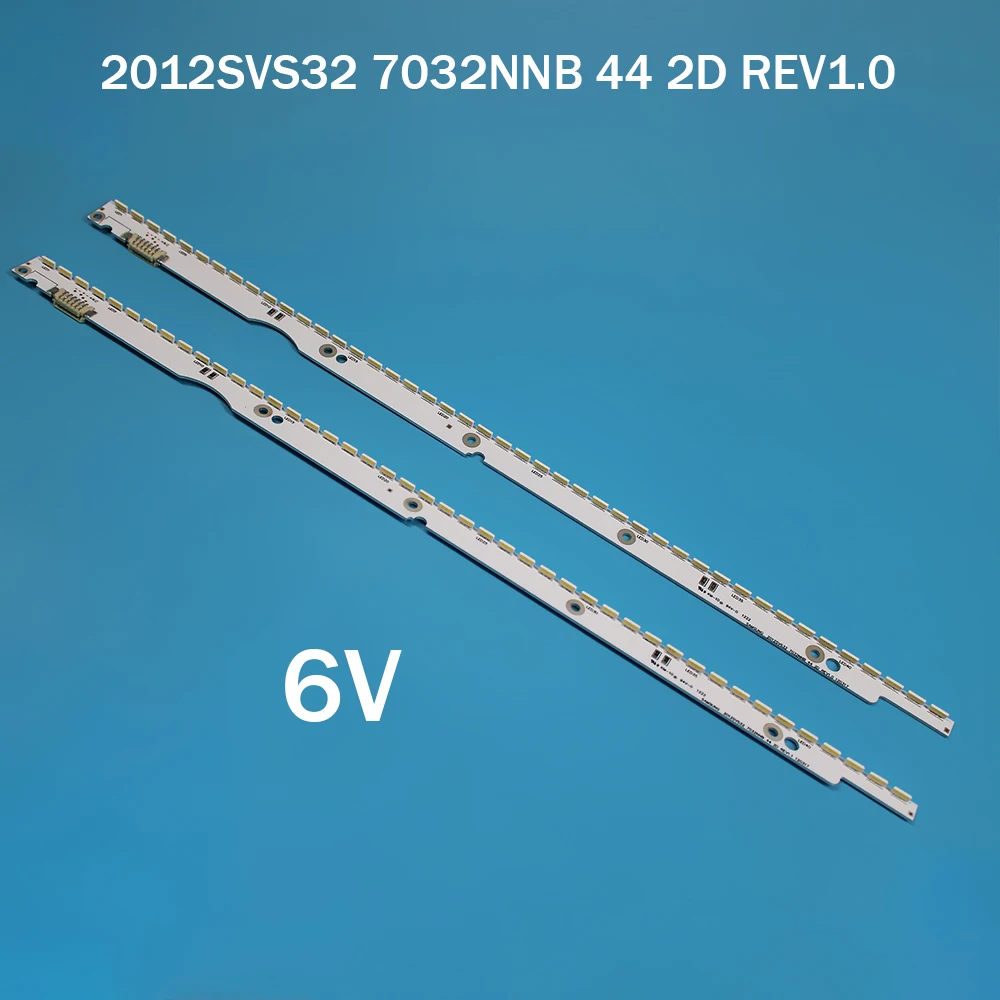 5PCS LED Backlight Strip for Samsung TV 2012SVS32 7032NNB 2D 6V V1GE-320SM0-R1 32NNB-7032LED-MCPCB UA32ES5500 44LEDs 406mm 406mm 3v 44leds new led strip 2012svs32 7032nnb 44 2d rev1 0 32 tv v1ge 320sm0 r1 ue32es6307 ua32es5500 ue32es5530w ue32es5557k