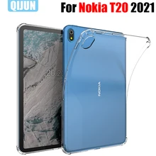 

Tablet case for Nokia T20 10.4" 2021 Silicone soft shell TPU Airbag cover Transparent protection bag for TA-1397 TA-1394 TA-1392