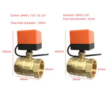 Моторизованный электрический шаровой соединитель латунная резьба 2/3 способов для кондиционера прямой ток JDH99
