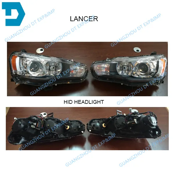 НЕТ ЛАМПЫ Галогенная фара для Lancer ex 2007- Передняя ксеноновая фара HID для evo 10 Передняя фара Передняя фара для lancer gt
