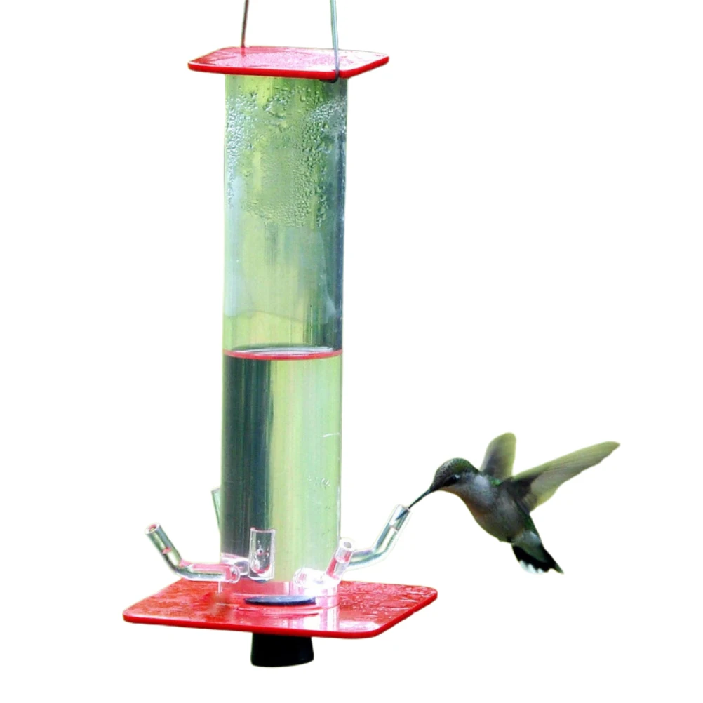 

Tube Hummingbird Feeder Hanging Wild Bird Feeder for Outdoor Yard Patio Tree Decor Bird supplies 2021 New