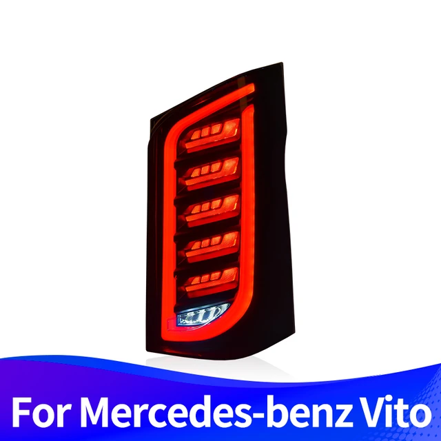 Benz Vito Tail Lights 2014-2020 W447 LED Tail lamp light DRL Turn Dynamic  Signal Brake Reverse Headlight Taillight