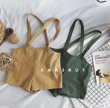 

2020 new style girls boys overalls summer cotton fashion girls shorts 2-7 Years HO530