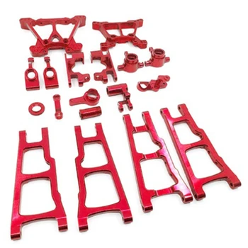 

1/10 RC Car Aluminum Alloy Metal Upgrade Chassis Parts Kit for TRAXXAS SLASH 4X4 Truck Car-Red