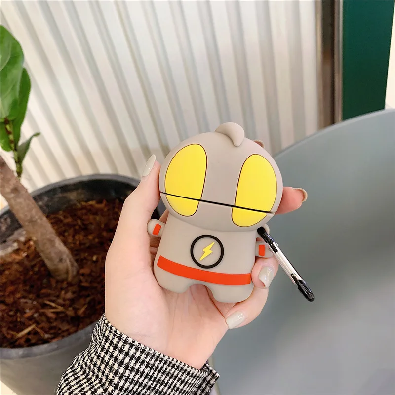 Новый мультфильм 3D силиконовый чехол для Airpods 2 крутой беспроводной Bluetooth