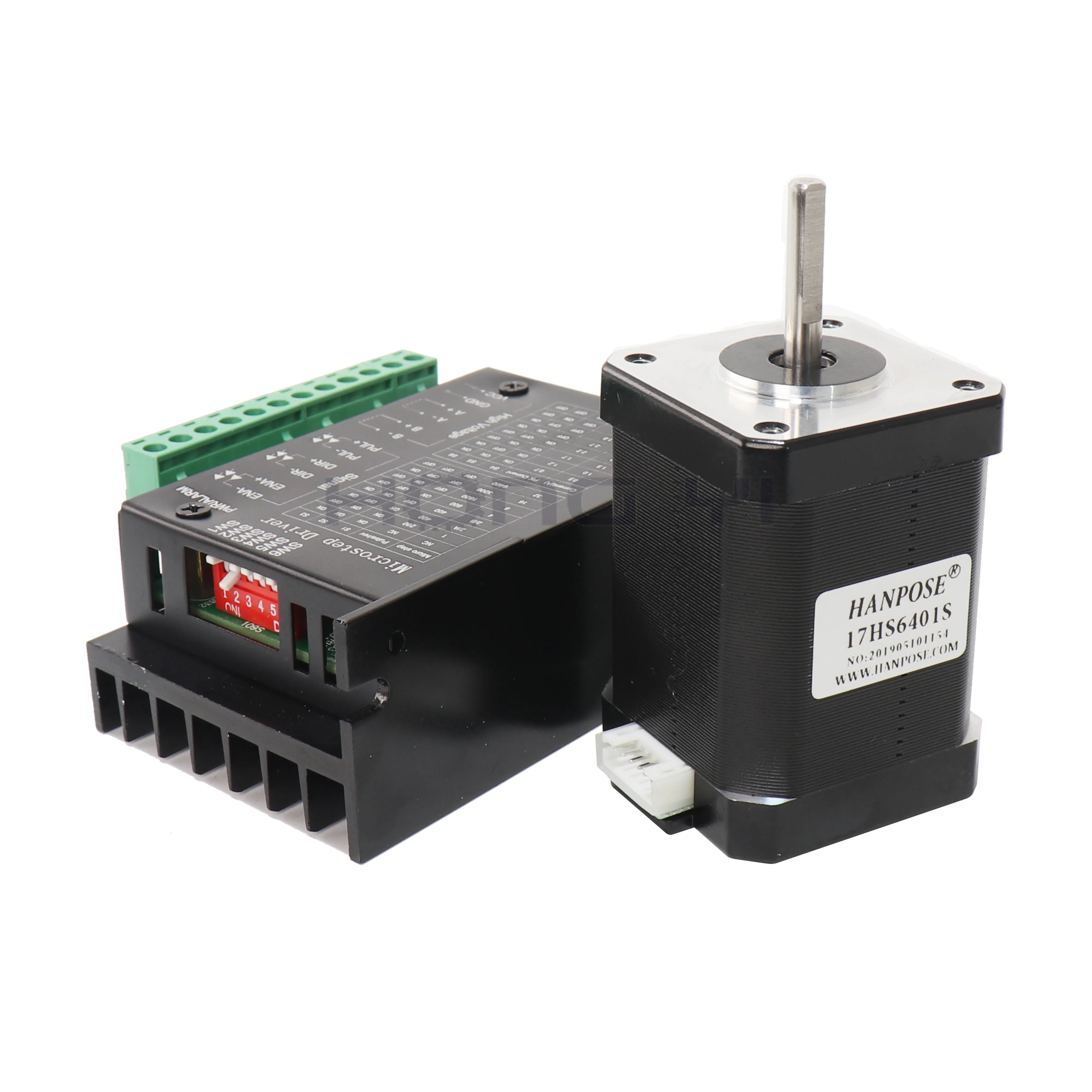 Free shipping 17HS6401s 4-lead 42BYGH 1.7A 70N.cm Nema 17 Stepper Motor driver TB6600 42 motor CE CNC Laser and 3D printer motor