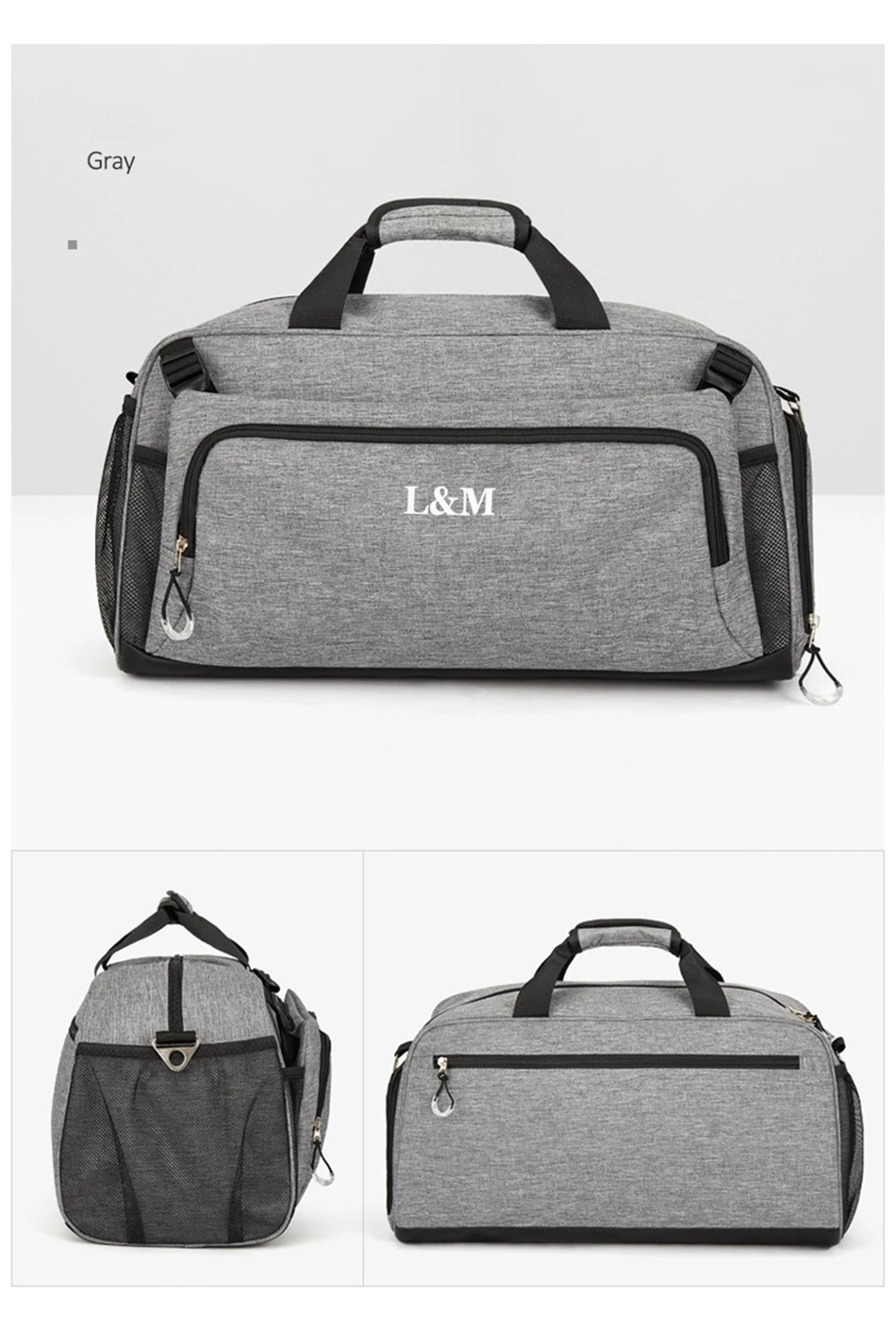 Racket Fitness Sport Gym Bag Men Women Outdoor Training Yoga Travel Handbag Oxford Waterproof Dry Wet Shoulder Bags Shoes Pocket