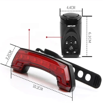 

GUB G-68 5Modes USB Rechargeable Bike Remote Control Tail Light+ High Decibel Horn IPX4 Waterproof Riding Car Bicycle Lamp