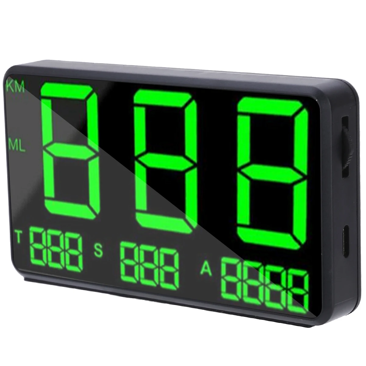 C80 Car GPS Speedometer Big Fonts LED Display KM/h MPH Speed Alarm Altitude Digital Total Driving Time for Car Electronics Parts