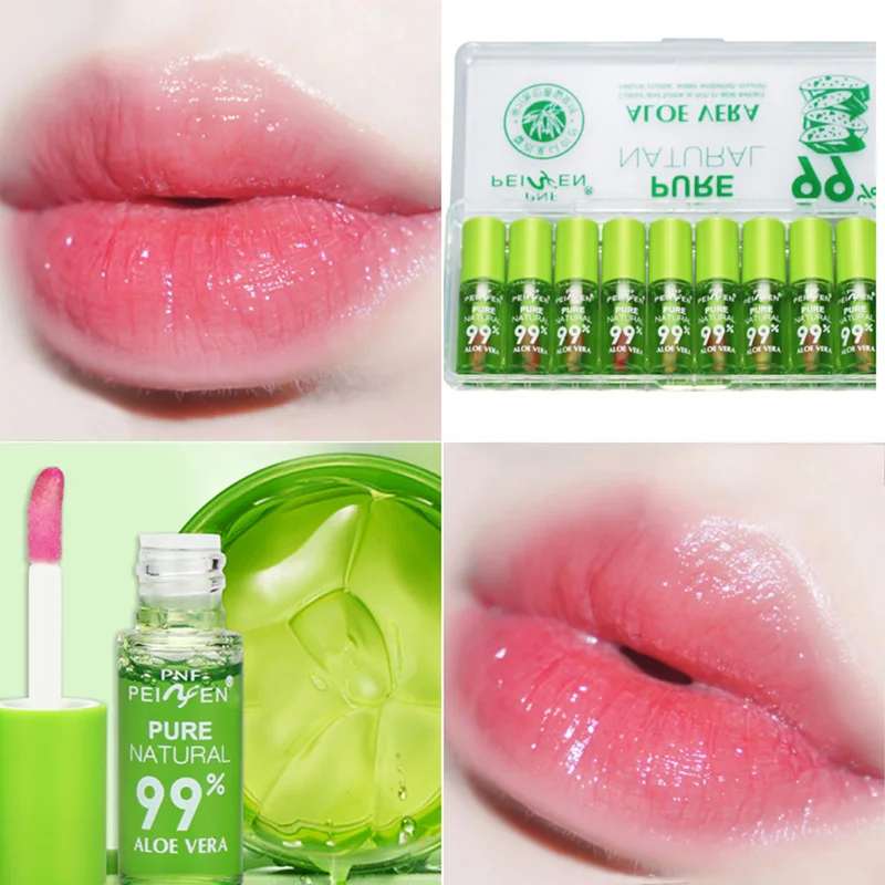 

Changable Color Moisturizing Waterproof Protection Aloe Lip Balm Nutritious Anti Aging Magic Lipbalm Lipstick Lips Natural TSLM2
