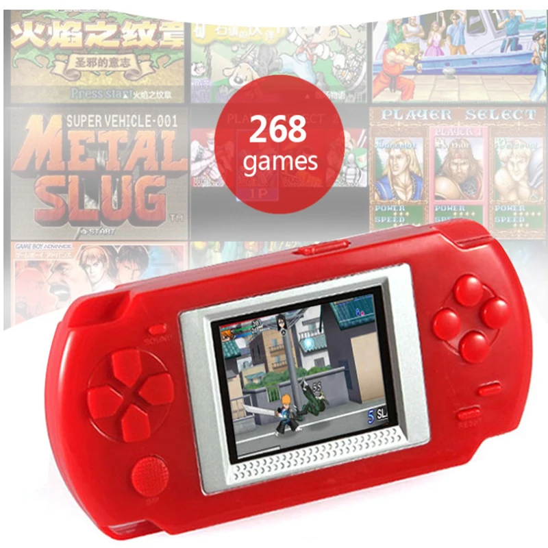 

268 game console With 268 Different Games 2 Inch Screen Child 502 Color Screen Display Handheld Game Consoles Game Player