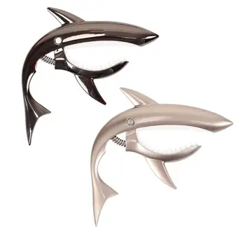 

Hot Sale Guitar Capo Classic Delicate Texture Shark Guitar Capo Acoustic Classic Guitar Ukulele Quick Change Tuning Clamp