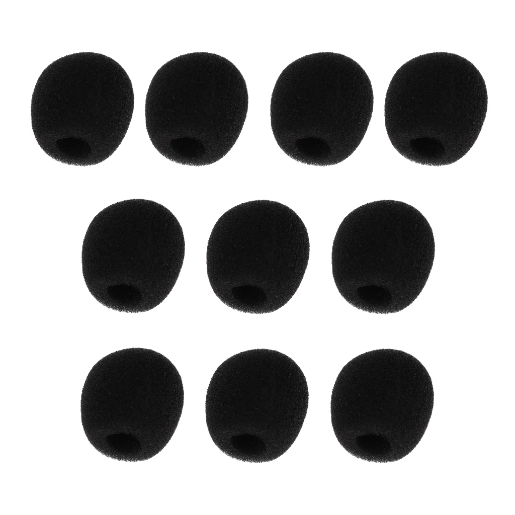 10Pcs Mini Microphone Cover Headset Replacement Foam Microphone Cover Mic Cover Windshield Headset Wind Shield Foam Hot Sales