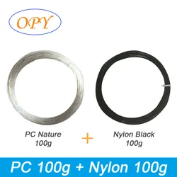 Premium Nylon PA66 3D Printer Filament - 1.75mm, 1kg Spool, Natural Finish (PA BK and PC NE 100g)
