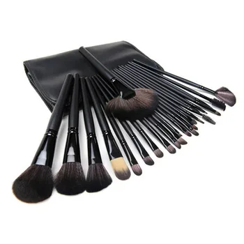 

Professional 24 Pcs Makeup Brushes Set Tools Make-up Toiletry Kit Wool Make Up Brush Set Case Cosmetic Brush with Bag Y