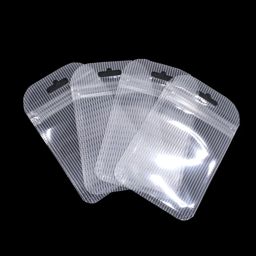 

Wholesale Self Sealed Plastic Zip Lock Packaging Bag Hang Hole Electronic Accessories Package Pouches for Jewelry Crafts Storage
