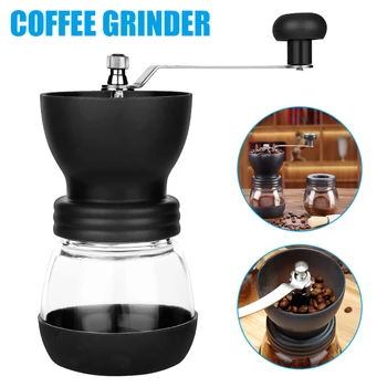 

Wahsable Coffee Hand Grinder Cafe Portable Stainless Steel Handle for Camping Home Coffee J99Store