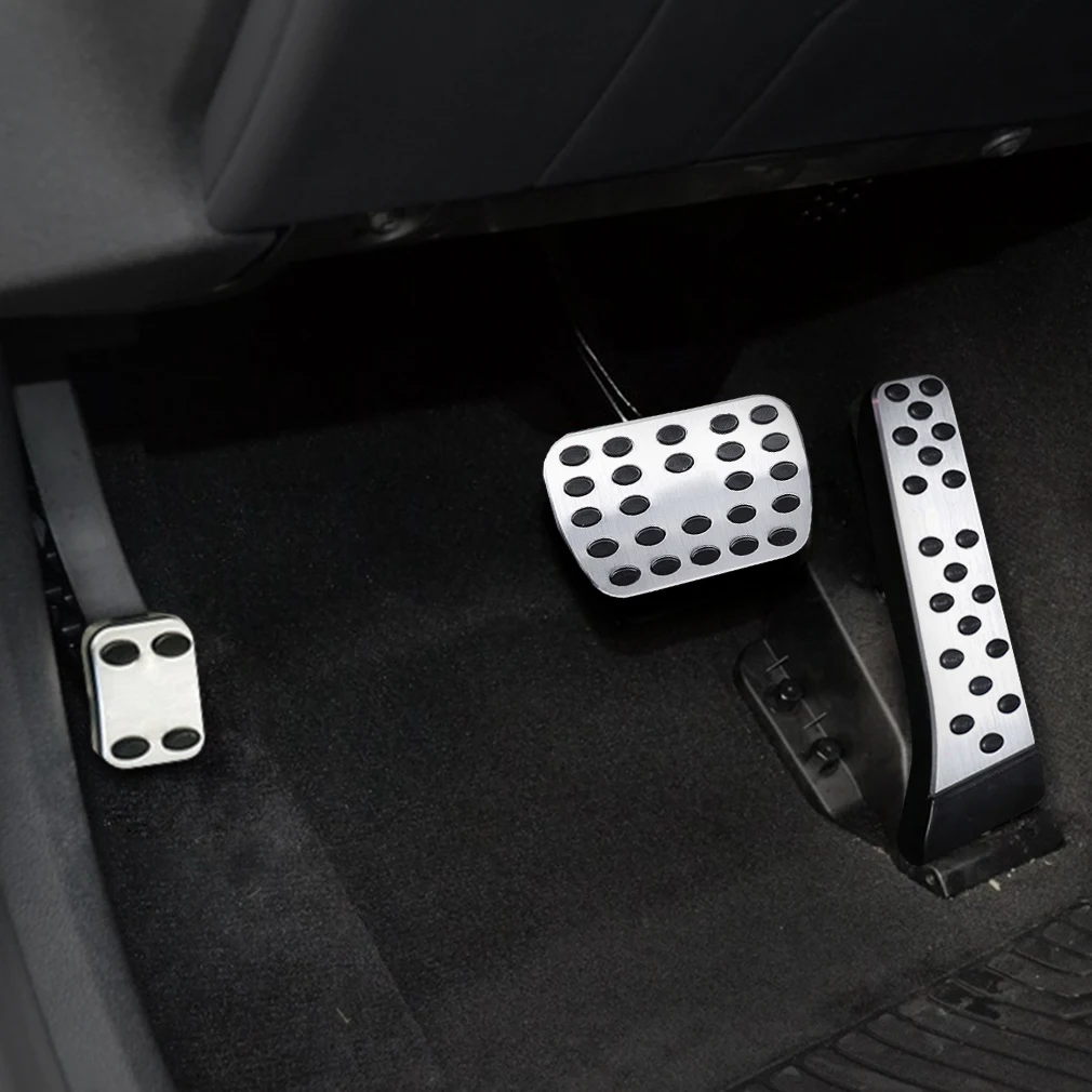 For Benz C CLS E GLK SLK Class(W240 W212 E200) stainless steel pedal cover set car rest modified kit foot rest non slipstyling