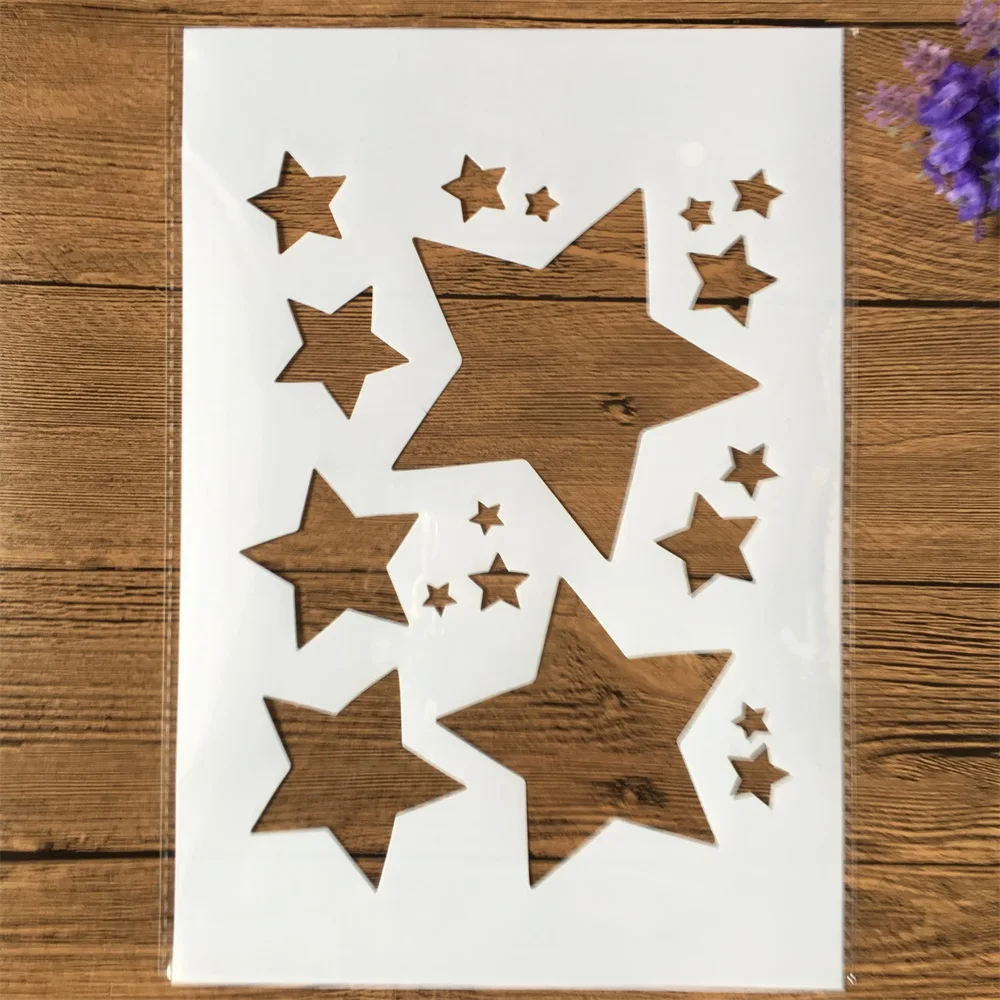 Трафареты A4 Shine Stars для самостоятельной сборки декоративные шаблоны Росписи Стен