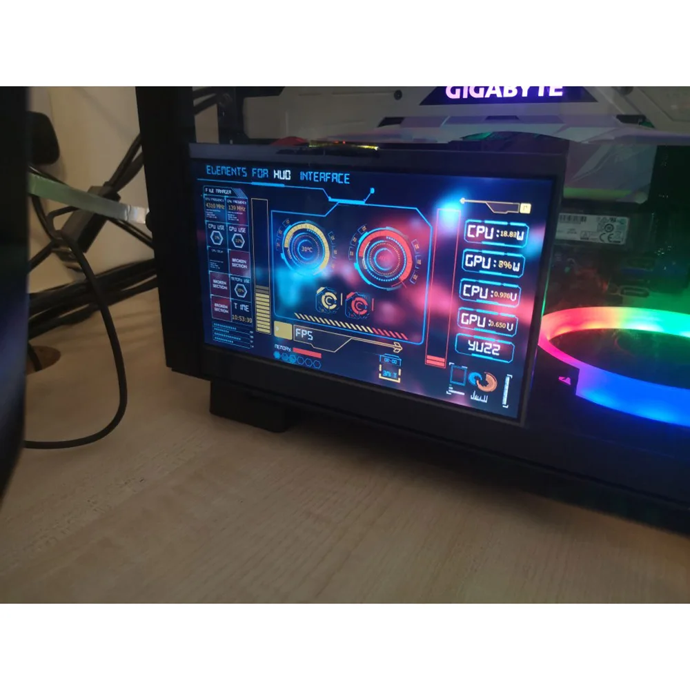 Nvarcher diy 1024*600 7 polegada ips tela de temperatura...