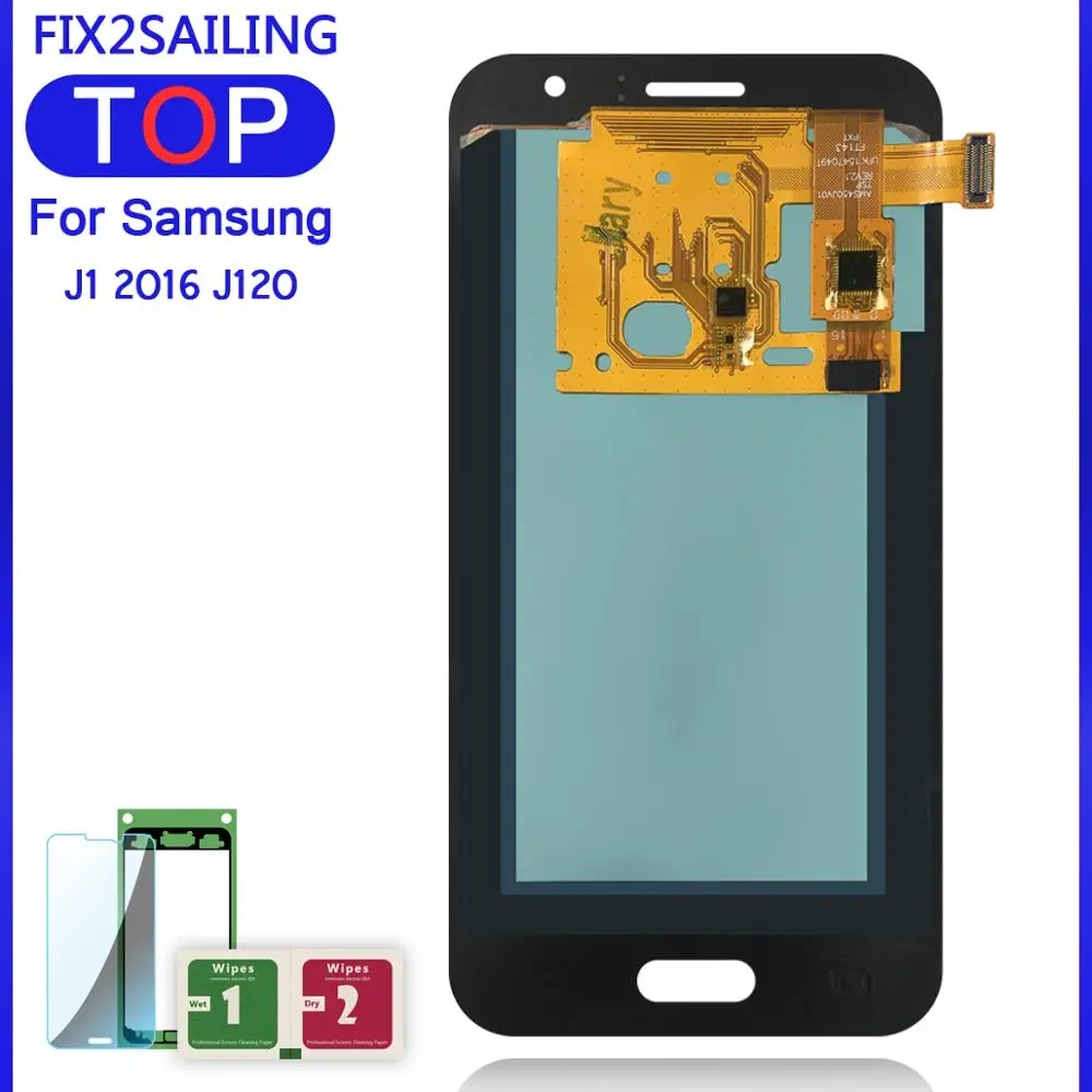 

LCD Display Super AMOLED 100% Tested Working Touch Screen Digitizer Assembly For Samsung Galaxy J120F J120M J120H J120 2016