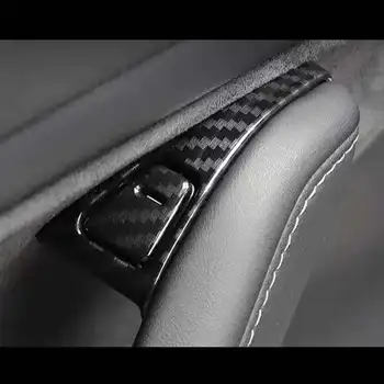

Car Door Unlock Buttons Decoration Cover Protective Trim For Tesla Model 3 Carbon fiber pattern Accessories
