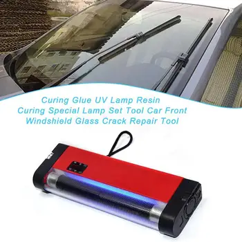

Curing Glue Uv Lamp Resin Curing Special Lamp Set Tool Car Front Windshield Glass Crack Repair Tool 1 Piece