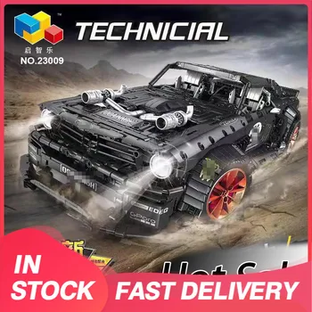 

IN STOCK Qizhile 23009 MOC Technic Series Super Sports Racing Car Vehicle Model Drift Building Blocks 3168pcs Bricks Kids Toys