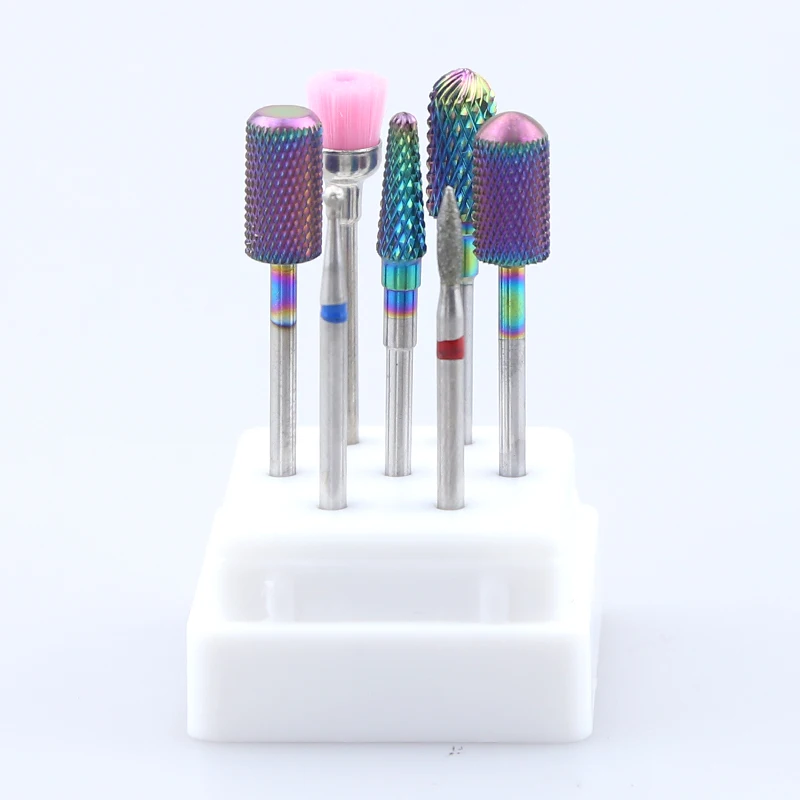 Набор керамических фрез для маникюра набор из 7 насадок аксессуары электрических