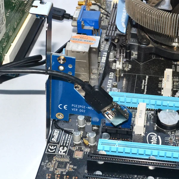 Настольный Pci-Express Pci-E к Pci Адаптерная карта Pcie к двойному Pci слоту Плата расширения Usb 3,0 добавить на карты конвертер