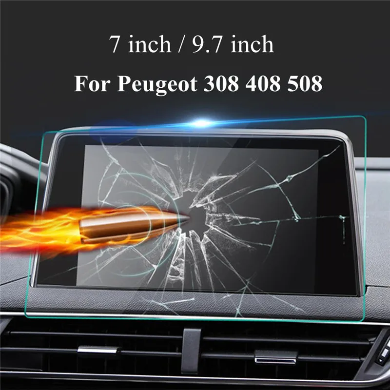 8 дюймов gps навигации Экран закаленное Сталь Защитная пленка для peugeot 308 408 508 208 308S Сталь пленка для новой энергии навигации