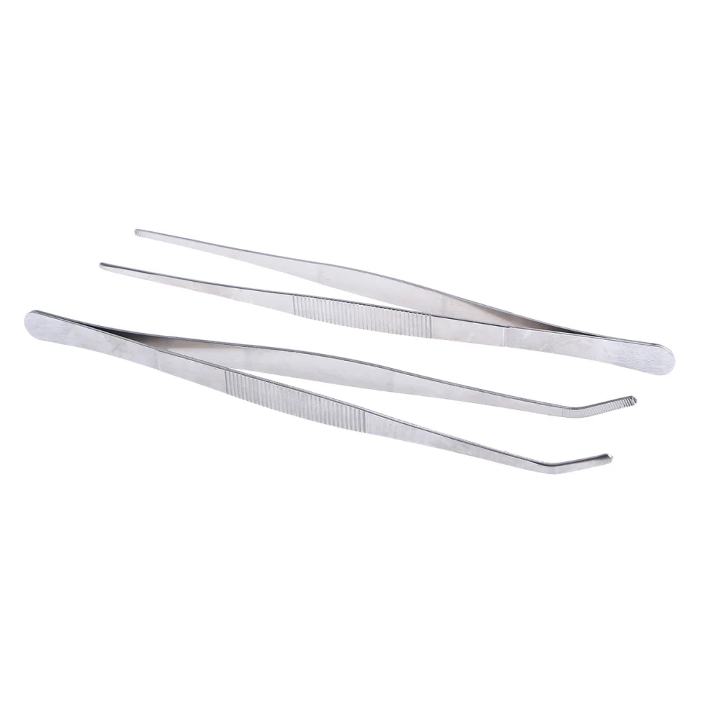 Прямые и изогнутые щипцы щипчики из нержавеющей стали 2 шт. для кормления