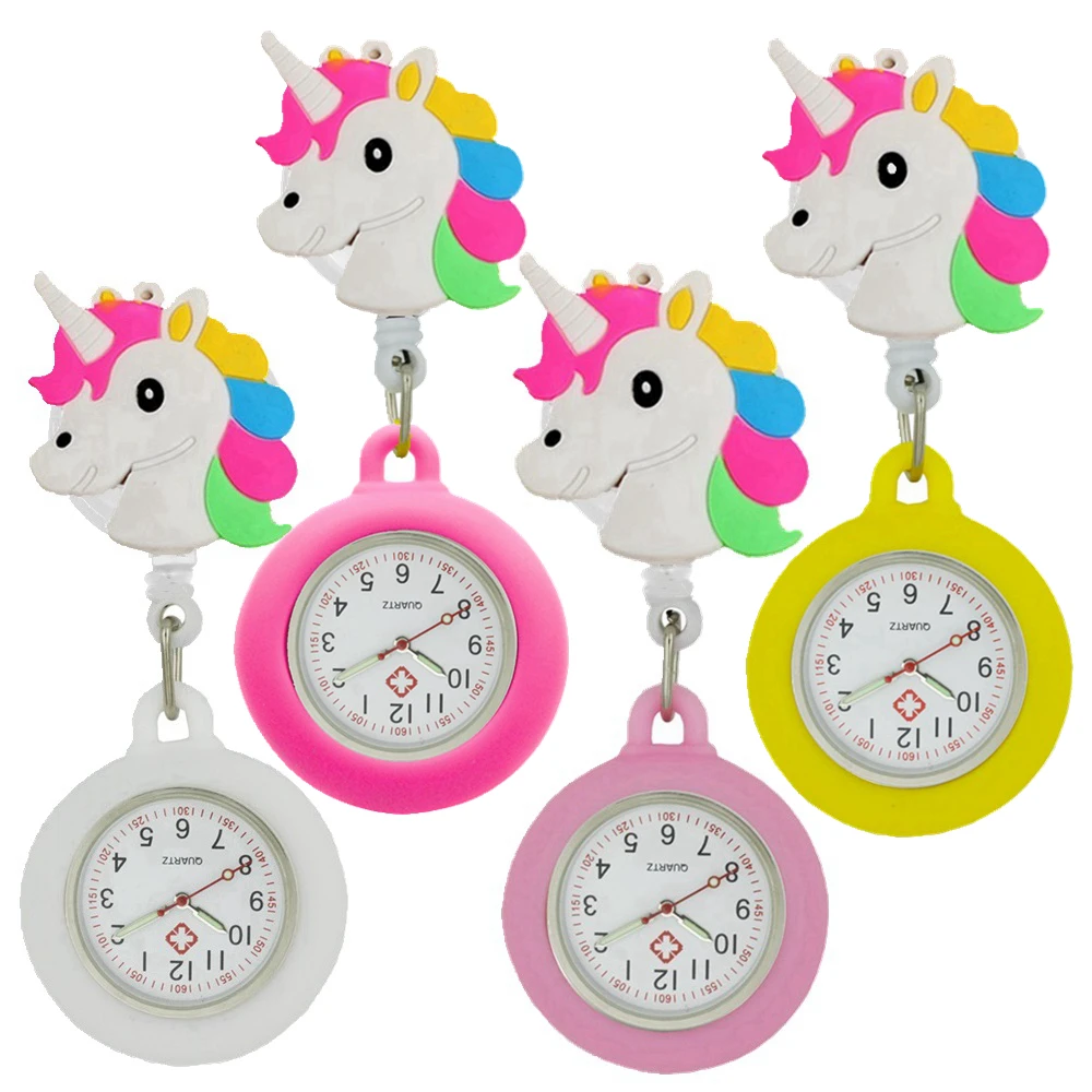 Reloj médico ajustable con dibujos de unicornios, enfermera, Doctor, para mujer