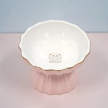 

Pet Ceramic Bowl Cute Princess Cartoon Feeder for Small Dog and Cat Feeding and Drink Water Plate Spoon Pet Supplies