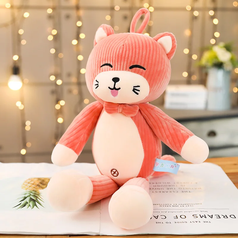 Смайлик забавные мягкие игрушки для кошек Короткие Плюшевые яркие цветные куклы