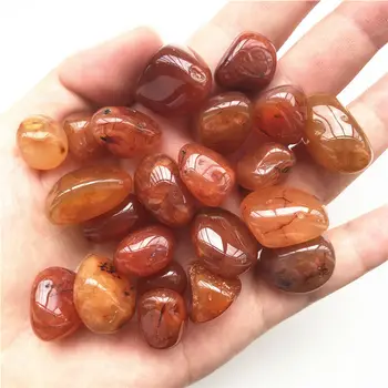 

50g 10-20mm Natural Tumbled Red Carnelian Crystal Red Gravel Agate Healing Decoration Natural Quartz Crystals