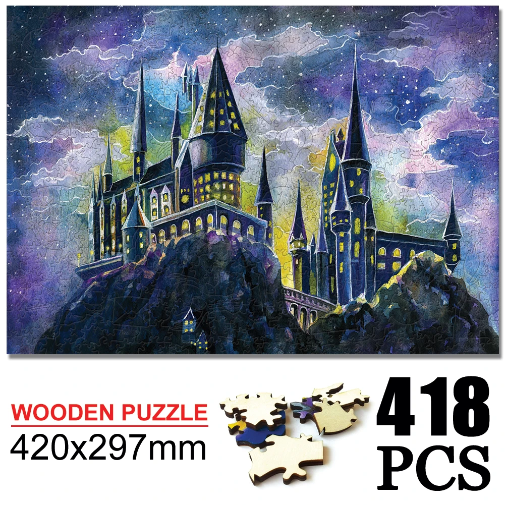 Magic Academy 3D Wooded Puzzle Wooden Jigsaw Puzzles Mysterious Gift For Adults Kids Educational Amazing Gift Interactive Game 2022 animal jigsaw puzzles wooden mysterious chameleon puzzle gift adults kids educational fabulous gift interactive games toy